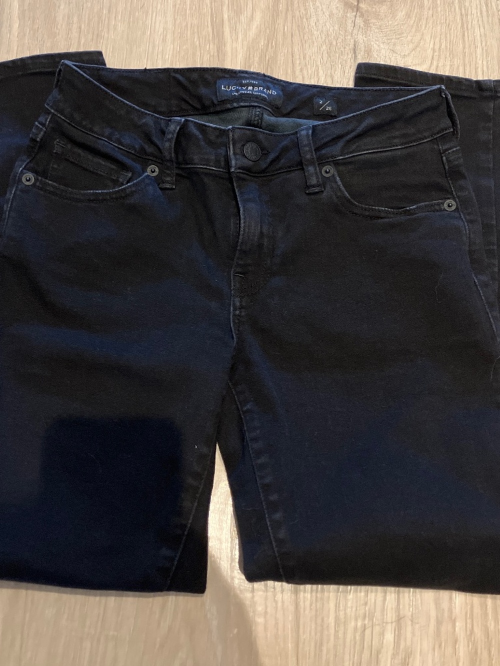 Lucky brand Lolita crop womens black skinny jeans 2/26